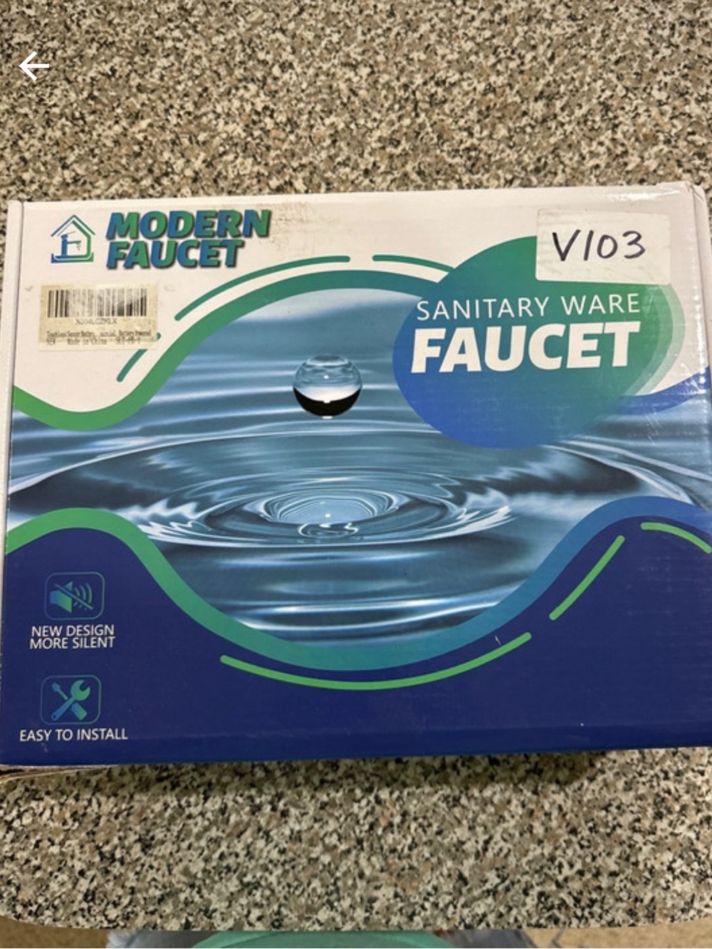 Set of 2 Silver touchless battery pk, faucet, NIB